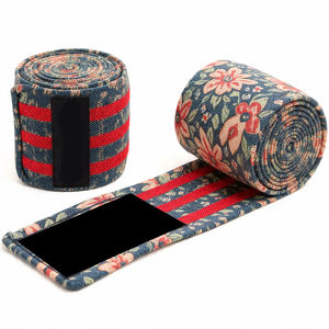 Bandes de genou en néoprène imprimées pour l'entraînement de musculation - Soutien élastique robuste - Product Image 1