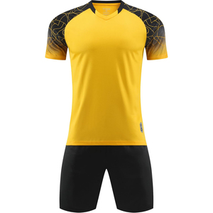 Conjunto de Camiseta de Fútbol Ligera y Transpirable para Hombre, Pantalones Cortos Elásticos, Uniforme Deportivo para Adultos, 100% Poliéster, Personalizable - Product Image 1