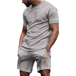 Conjunto de Camiseta y Pantalones Cortos a Juego para Hombre de Primera Calidad, Transpirable, de Alta Calidad, Estilo Casual y Moderno para Verano, Precios Competitivos, ODM, MOQ - Product Image 2