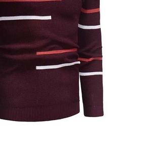 Suéter hecho de tela de punto 100%, Tops, Jersey ajustado, prendas de punto para hombres, ropa informal de moda de calle alta, suéteres cálidos de invierno - Product Image 2