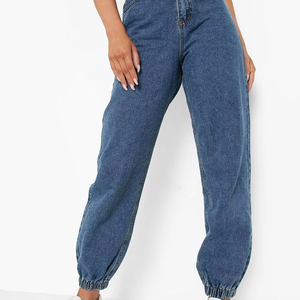 Pantalones Vaqueros de mujer a la moda de buena calidad Pantalones de mujer transpirables cómodos precio al por mayor logotipo personalizado - Product Image 1