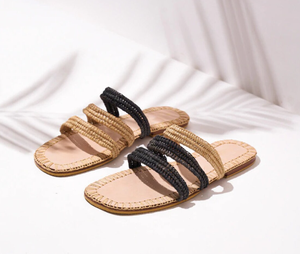 Chaussures marocaines, chaussures de paille, chaussures plates. - Product Image 2