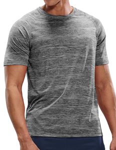 Vêtements pour hommes de bonne qualité T-shirt à manches courtes avec logo personnalisé 100% coton gris col rond Style d'été avec longue longueur - Product Image 5