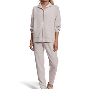 Sweat-shirt à capuche imprimé doublé pour femme de haute qualité, manches longues, sport, avec fermeture éclair - Product Image 3