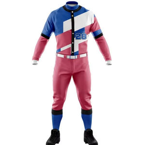 Conjunto de Uniformes de Béisbol al por Mayor, Tallas Grandes, Secado Rápido, Transpirable, Personalizable, Impresión por Sublimación, Fabricante OEM para el Mercado Global - Product Image 1
