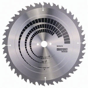 Hoja de sierra circular de carburo BOSCH para manualidades en bambú y madera, 400 mm de diámetro exterior, 28 dientes, 30 mm de diámetro del orificio, 3,2 mm de profundidad de corte - Product Image 1