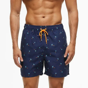 Pantalones cortos de playa de secado rápido para hombre de alta calidad con estampado de sublimación personalizado patrón sólido tela de malla de alta calidad - Product Image 4