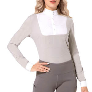 Ropa Ecuestre, Camisas de Manga Larga para Montar a Caballo, para Mujer Adulta, Algodón/Poliéster, Impresión Digital, Secado Rápido, Transpirable - Product Image 2