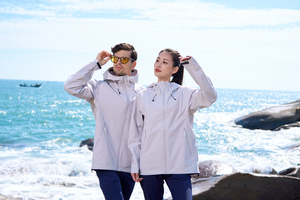 Veste à coque dure sans couture pour femme haute performance 100% polyester imperméable pour respirant séchage rapide YKK zips régulier - Product Image 5