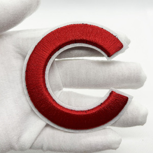 Écusson brodé en tissu coloré personnalisé professionnel avec lettres, écussons pour vêtements, étiquette tissée pour vêtements - Product Image 5