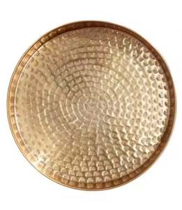 จานอลูมิเนียมโลหะสำหรับเสิร์ฟอาหารในโรงแรมและร้านอาหารดีไซน์ทันสมัย - Product Image 1