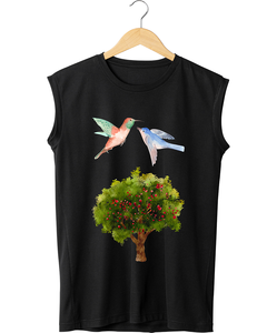 Camiseta sin Mangas con Capucha Casual para Hombre, Ecológica y de Alta Calidad, 100% Algodón, Estampado de Leopardo, Impresión Frontal Personalizada, Venta al Por Mayor - Product Image 2