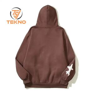 เสื้อฮู้ดพิมพ์ลายพัฟใส่ได้ทั้งชายและหญิงดีไซน์ล่าสุดโลโก้/สีระบายอากาศได้ใส่สบายคุณภาพสูง - Product Image 6