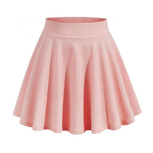 กระโปรงเชียร์ลีดเดอร์ระบายอากาศของผู้หญิงเสื้อผ้าซาตินไซส์พิเศษสไตล์ลำลองสำหรับออกกำลังกาย - Product Image 4