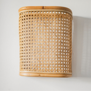 Grandes ofertas: lujosas luces colgantes de pared de ratán rectangulares hechas a mano de Vietnam decorativas | Luces colgantes en 2024 - Product Image 6