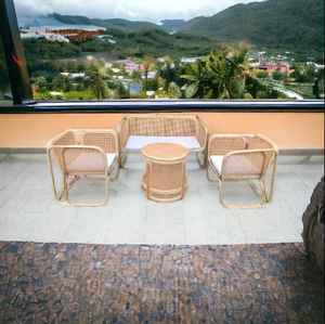 Lo último en muebles únicos para patio al aire libre, juego de jardín de ratán para sala de estar, balcón, Hotel, patio trasero, piscina, sofá de ratán, sillas, mesa de centro - Product Image 2