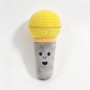 Micrófono de peluche personalizado, micrófono de juguete de peluche, micrófono de karaoke de peluche, micrófono de peluche amarillo, lindo micrófono de peluche. - Product Image 4