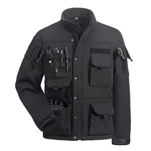 Veste coupe-vent pour homme imperméable et durable, longueur régulière, avec tissu en toile respirant pour les sports d'hiver et les vêtements décontractés - Product Image 3