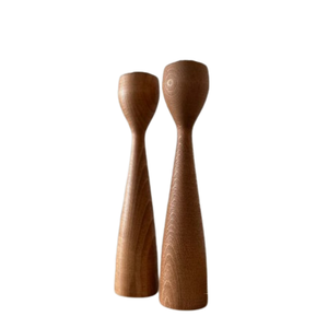 Portavelas de madera de pilar para fines decorativos, de madera de Acacia candelabro, hogar, hoteles, restaurante - Product Image 3