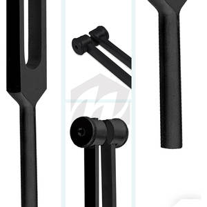 Horquillas profesionales negras Juego de horquillas de afinación de aleación de aluminio 3 piezas C128, C256, C512 Hz Horquillas de terapia Curación de sonido Vibracional - Product Image 5