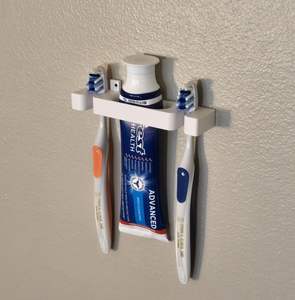 Portacepillos de Dientes de Metal Contemporáneo para Hogares Urbanos que Mejora la Limpieza del Baño y el Aspecto Moderno - Product Image 1