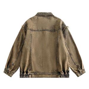 2025 High Street sur mesure femmes Denim veste Premium respirant coupe-vent fantaisie Camouflage motif avant Logo pour le printemps - Product Image 2