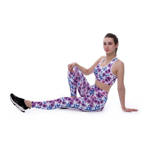 Mallas personalizadas de cintura alta para mujer, pantalones de Yoga ajustados estampados con bolsillo, ropa deportiva de moda - Product Image 6