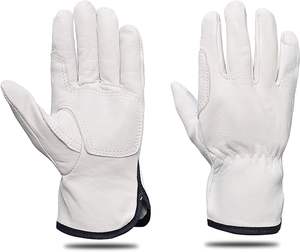 Guantes de tela de cuero resistente al fuego duraderos impresos con logotipo personalizado ajuste seguro para uso industrial al aire libre térmico para uso diario - Product Image 1