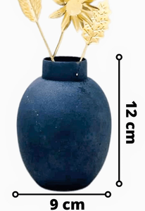 Meilleures ventes 2023 : Vases à fleurs modernes en métal faits à la main avec finition boue noire, vase de table par MOON STAR EXPORTS - Product Image 4