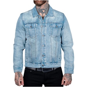 Nuevo diseño azul hombre Jean abrigos botón bolsillo hombres chaqueta de mezclilla otoño vaquero invierno Oversize prendas de vestir chaqueta para hombres - Product Image 4