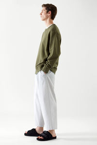 Custom Men's <b>Sweatshirt</b> Streetwear Drop Shoulder Heavyweight Cotton Pullover Oversize Crewneck <b>Sweatshirt</b> <b>Vintage</b> <b>Sweatshirt</b> - Product Image 2