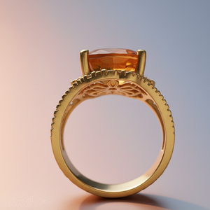 เครื่องประดับทำมือ ดีไซน์ใหม่ คลาสสิก คุณภาพสูง เครื่องประดับหรูหรา แหวนทอง 18K สำหรับผู้หญิงและเด็กผู้หญิง - Product Image 3