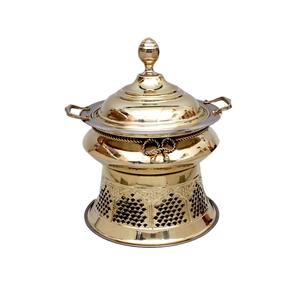 <b>Food</b> <b>Buffet</b> <b>Warmer</b> Catering Equipment Brass Chafing Dish Gold Plated Metal Chafing Dish <b>Buffet</b> <b>Food</b> <b>Warmer</b> Pot - Product Image 4
