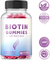 Bonbons gélifiés au collagène végétalien saveur fraise, très demandés, pour la croissance des cheveux et des ongles et la beauté de la peau