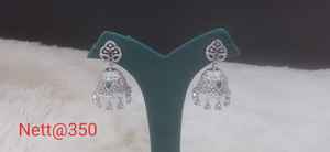 Pendientes de latón con diamantes americanos radiantes a la moda para mujer, joyería de diseñador para bodas, eventos culturales, fiestas nocturnas - Product Image 6