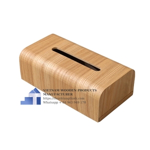 Boîte à mouchoirs en bois moderne, fabriquée à la main au Vietnam - Product Image 3