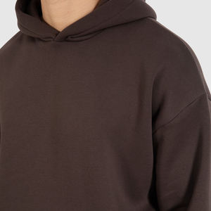 Wholesale Winter Wear 100%Cotton Heavyweight Thick Hoodies Custom Print logo Design Oversized Drop Shoulder Blank Hoodie <b>for</b> <b>Men</b> - Product Image 6