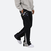 Pantalons de survêtement décontractés de haute qualité pour hommes, style galerie, coupe évasée, taille élastique, pantalons de survêtement empilés pour hommes