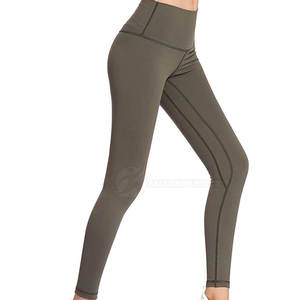 Leggings de yoga pour femmes 2024 personnalisables avec logo, sexy, push-up, respirants, écologiques, séchage rapide, grandes tailles, en spandex sans couture, taille moyenne - Product Image 5
