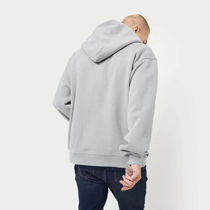 เสื้อฮู้ดดี้ผู้ชาย OEM ผ้าฝ้ายฟลีซ 100% แขนยาว พิมพ์ลายดิจิตอล โลโก้ ทรงปกติ สวมหัว ใส่ได้ในฤดูหนาว สีพื้น - Product Image 2