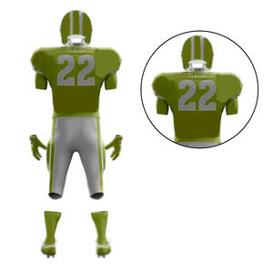 Maillot de football américain à manches courtes de couleur unie, meilleure vente, hauts de football américain, maillot de football américain - Product Image 4