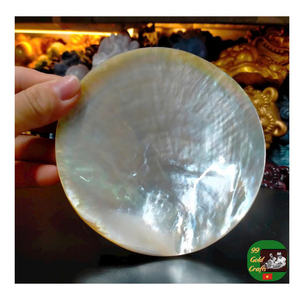 Juego de cuchara y plato de nácar, hermoso regalo para bodas y ocasiones especiales, hecho a mano. - Product Image 1