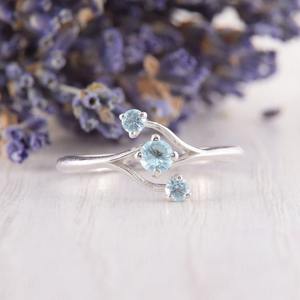 แหวนเงินสเตอร์ลิง925สไตล์โบโฮประดับพลอยบุษราคัมทำด้วยมือเครื่องประดับของขวัญแต่งงานสำหรับผู้หญิงสำหรับงานเลี้ยง - Product Image 4