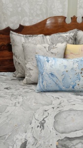 Juego de Edredón Reversible de Algodón Voile 100% Marino Otoñal, Hecho a Mano, Ecológico, para Todas las Estaciones, Relleno de Poliéster Transpirable, Negro - Product Image 2