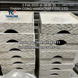 Plateau rond décoratif de luxe en nacre, vaisselle de salle à manger élégante pour les collations, les fruits, parfait pour un usage domestique - Product Image 5