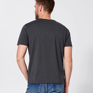 Camiseta orgánica de algodón básico-Camisetas unisex grises de siguiente nivel - Product Image 5