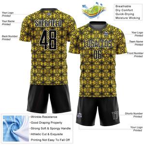 Les fabricants conçoivent des uniformes de football pour adultes Logo sur mesure hommes formation Sports de plein air portent des ensembles d'uniformes de football - Product Image 5