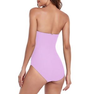 2023 femmes contrôle du ventre sans bretelles une pièce maillot de bain couleurs personnalisées Logo vente entière avec décoration de bijoux - Product Image 4