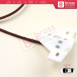 Kit de Reparación de Elevalunas Monorail BWR5175, Puerta Derecha, Bross Auto Parts, Nuevo, Compatible con OEM, Hecho en Turquía - Product Image 2