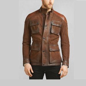 Nouvelles vestes en cuir Nouvelle arrivée Veste Slim Fit pour homme - Product Image 1